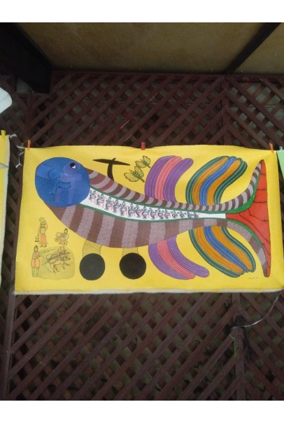 Traditional Gond Art 2 (2"3")
